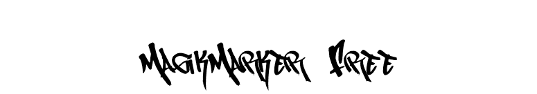 MagikMarker Free font preview