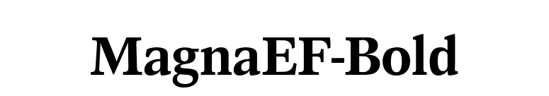MagnaEF-Bold font preview