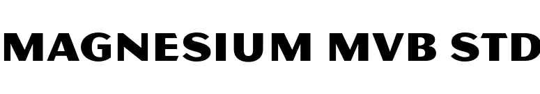 Magnesium MVB Std font preview