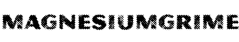 MagnesiumGrime font preview