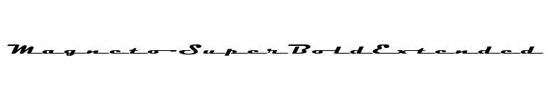 Magneto-SuperBoldExtended font preview