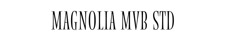 Magnolia MVB Std font preview