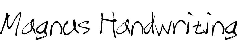 Magnus Handwriting font preview