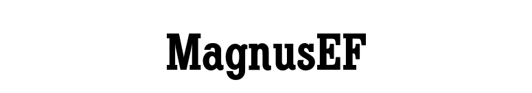 MagnusEF font preview