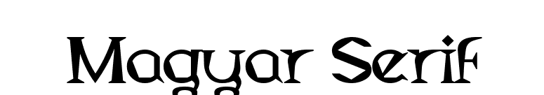 Magyar Serif font preview