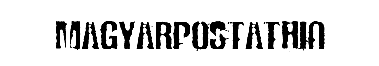 MagyarPostaThin font preview