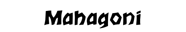 Mahagoni font preview