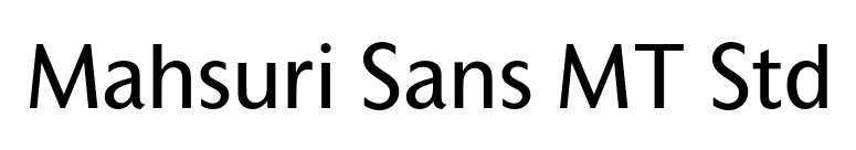 Mahsuri Sans MT Std font preview