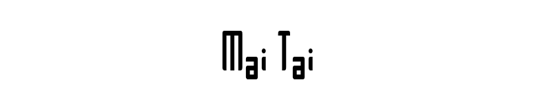 Mai Tai font preview