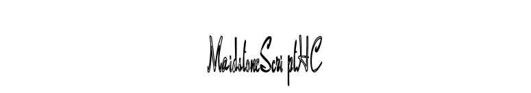 MaidstoneScriptHC font preview
