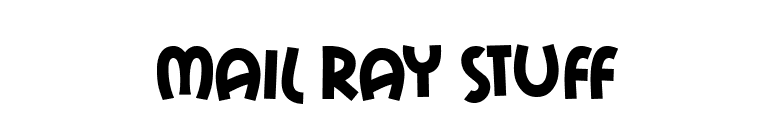 Mail Ray Stuff font preview
