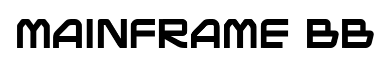 Mainframe BB font preview