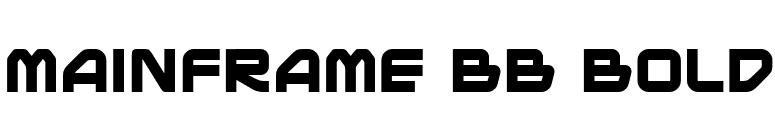 Mainframe BB Bold font preview