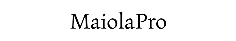 MaiolaPro font preview