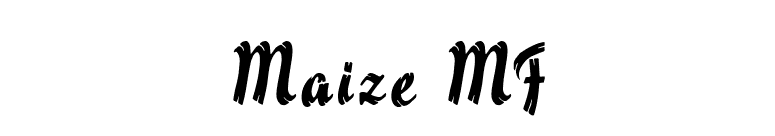 Maize MF font preview
