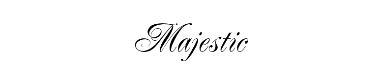 Majestic font preview