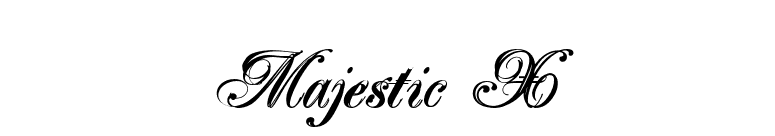 Majestic X font preview