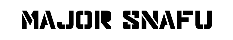 Major Snafu font preview