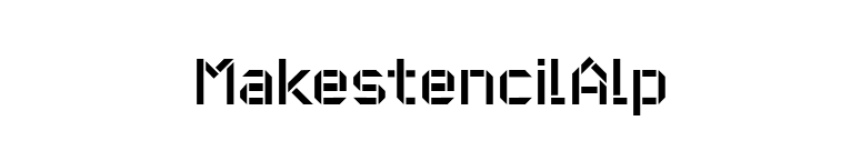 MakestencilAlp font preview