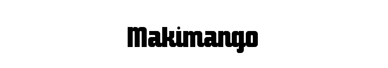 Makimango font preview