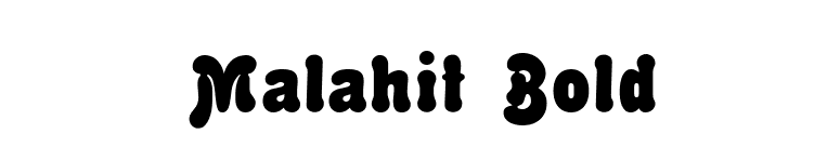 Malahit Bold font preview