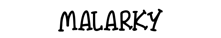 Malarky
 font preview