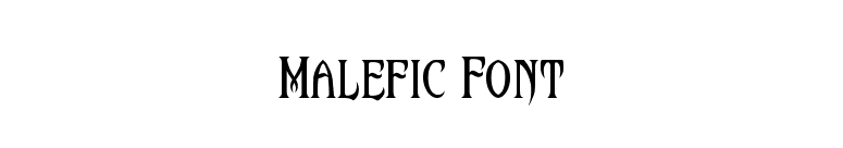 Malefic Font font preview