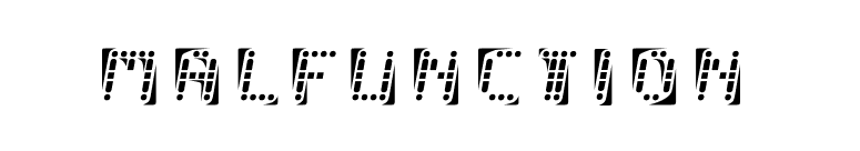 malfunction font preview