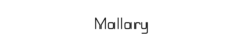 Mallary font preview