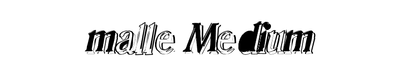 malle Medium font preview