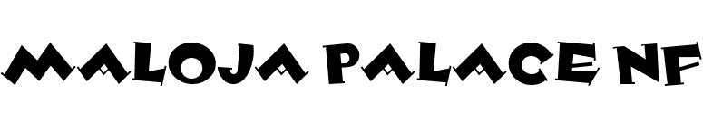 Maloja Palace NF font preview
