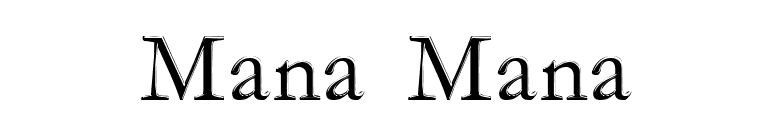 Mana Mana font preview