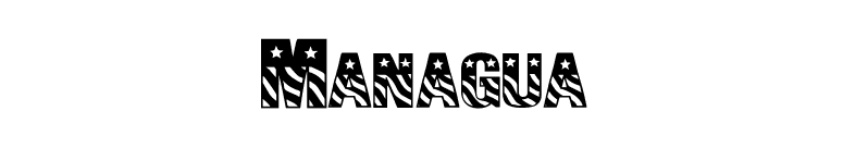 Managua font preview