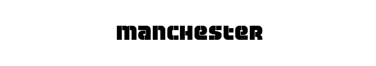 Manchester font preview