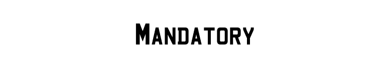 Mandatory font preview