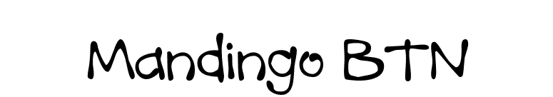 Mandingo BTN font preview