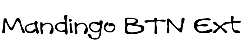 Mandingo BTN Ext font preview