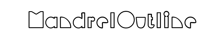 MandrelOutline font preview