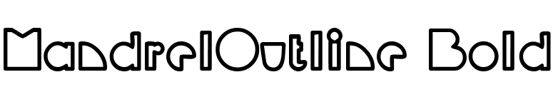 MandrelOutline Bold font preview
