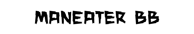 ManEater BB font preview