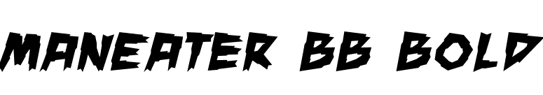ManEater BB Bold font preview
