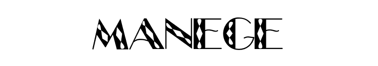 Manege font preview