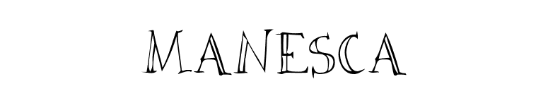 MANESCA font preview