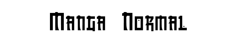 Manga Normal font preview