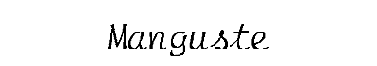 Manguste font preview