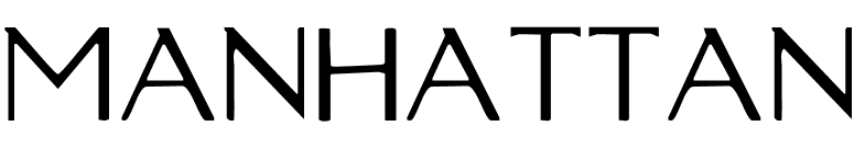 Manhattan font preview