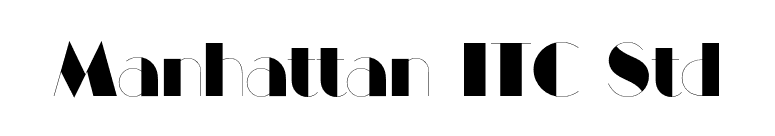 Manhattan ITC Std font preview