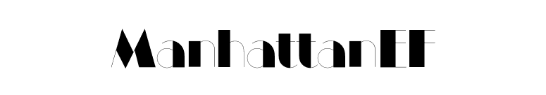 ManhattanEF font preview