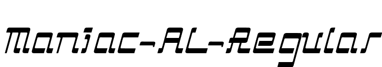 Maniac-AL-Regular font preview