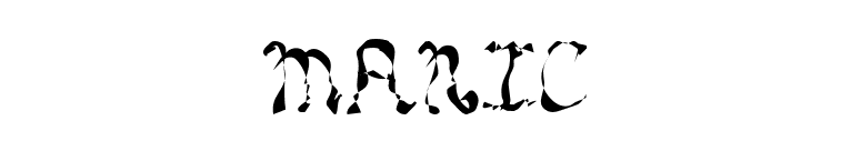 MANIC font preview